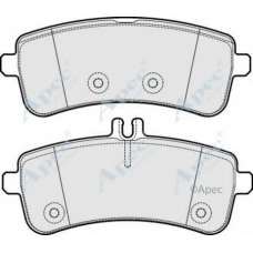 PAD2023 APEC Комплект тормозных колодок, дисковый тормоз