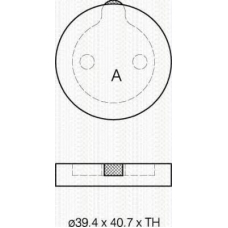 8110 38786 TRIDON Brake pads - front