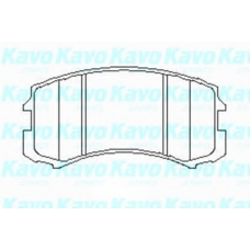 KBP-5537 KAVO PARTS Комплект тормозных колодок, дисковый тормоз