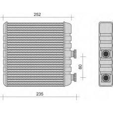 350218270000 MAGNETI MARELLI Теплообменник, отопление салона
