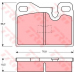 GDB310 TRW Комплект тормозных колодок, дисковый тормоз