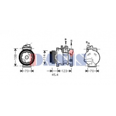 850219N AKS DASIS Компрессор, кондиционер