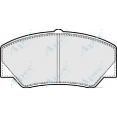 PAD497 APEC Комплект тормозных колодок, дисковый тормоз