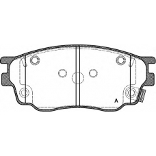 BPA0800.22 OPEN PARTS Комплект тормозных колодок, дисковый тормоз