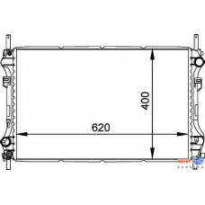 8MK 376 755-281 HELLA Радиатор, охлаждение двигателя