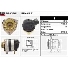 DRA3964 DELCO REMY Генератор