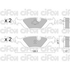 822-070-1 CIFAM Комплект тормозных колодок, дисковый тормоз