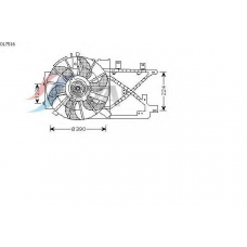 OL7516 AVA Вентилятор, охлаждение двигателя