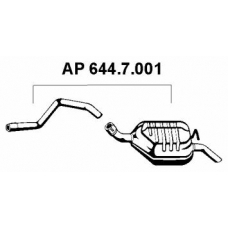 644.7.001 EBERSPACHER Глушитель выхлопных газов конечный