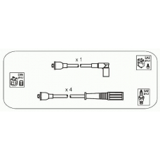 CPS11 JANMOR Комплект проводов зажигания