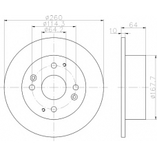 8DD 355 112-011 HELLA PAGID Тормозной диск