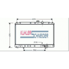 0500261 KUHLER SCHNEIDER Радиатор, охлаждение двигател