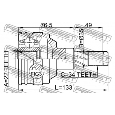 1111-NEX FEBEST Шарнир, приводной вал