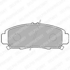 LP1704 DELPHI Комплект тормозных колодок, дисковый тормоз