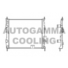 104528 AUTOGAMMA Радиатор, охлаждение двигателя