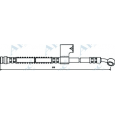 HOS3648 APEC Тормозной шланг