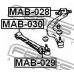 MAB-028 FEBEST Подвеска, рычаг независимой подвески колеса