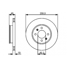 0 986 479 459 BOSCH Тормозной диск