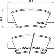 8DB 355 020-371 HELLA Комплект тормозных колодок, дисковый тормоз