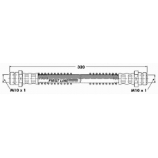 FBH6250 FIRST LINE Тормозной шланг