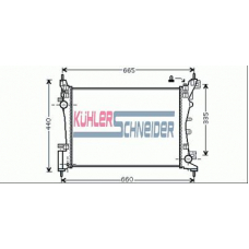 1700011 KUHLER SCHNEIDER Радиатор, охлаждение двигател