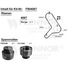 F904067 FLENNOR Комплект ремня грм