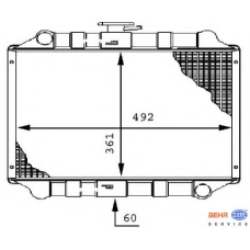 8MK 376 706-351 HELLA Радиатор, охлаждение двигателя