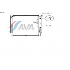 VO2062 AVA Радиатор, охлаждение двигателя