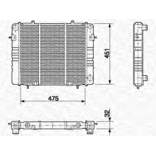 350213558000 MAGNETI MARELLI Радиатор, охлаждение двигател