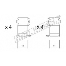 KIT.055 fri.tech. Комплектующие, колодки дискового тормоза