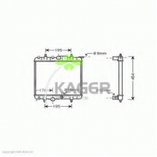 31-1370 KAGER Радиатор, охлаждение двигателя