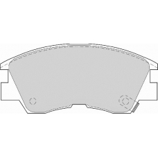 FD6461A NECTO Комплект тормозных колодок, дисковый тормоз