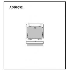 ADB0592 Allied Nippon Тормозные колодки