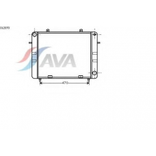 OL2070 AVA Радиатор, охлаждение двигателя