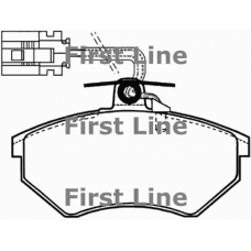 FBP1186 FIRST LINE Комплект тормозных колодок, дисковый тормоз