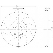 8DD 355 122-662 HELLA PAGID Тормозной диск