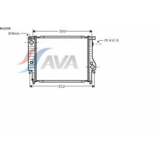 BW2098 AVA Радиатор, охлаждение двигателя