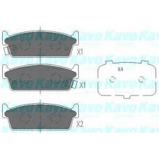 KBP-6548 KAVO PARTS Комплект тормозных колодок, дисковый тормоз