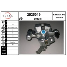 2525019 EAI Тормозной суппорт