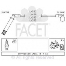 4.9674 FACET Комплект проводов зажигания