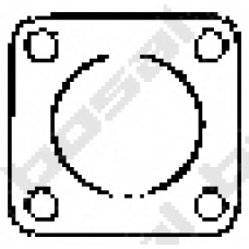 256-855 BOSAL Прокладка, труба выхлопного газа