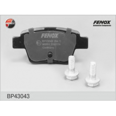 BP43043 FENOX Комплект тормозных колодок, дисковый тормоз