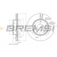DBB151V BREMSI Тормозной диск