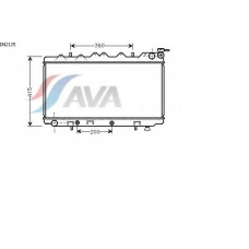 DN2125 AVA Радиатор, охлаждение двигателя