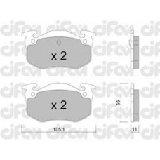 822-038-0 CIFAM Комплект тормозных колодок, дисковый тормоз