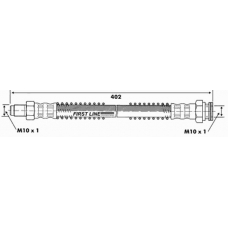 FBH6263 FIRST LINE Тормозной шланг