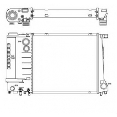 51354 NRF Радиатор, охлаждение двигателя