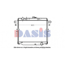 210216N AKS DASIS Радиатор, охлаждение двигателя