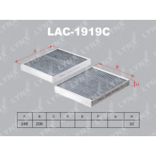 LAC-1919C LYNX Фильтр салона bmw f01/f10/f11
