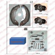 666 DELPHI Комплект тормозных колодок